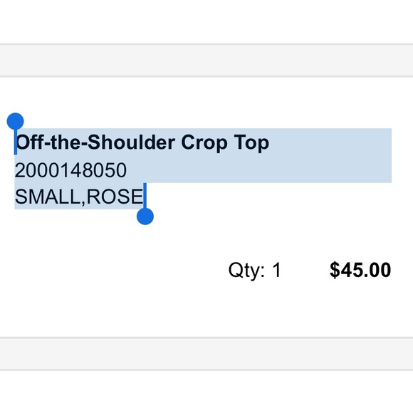 NWT Off The Shoulder Top - Picture 4 of 4